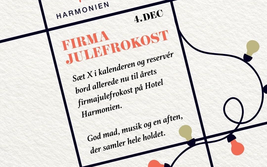 Firmajulefrokost 4. december 2026