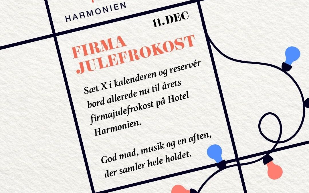 Firmajulefrokost 11. dec 2026